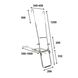 St130al badestige, aluminium 3 trinn