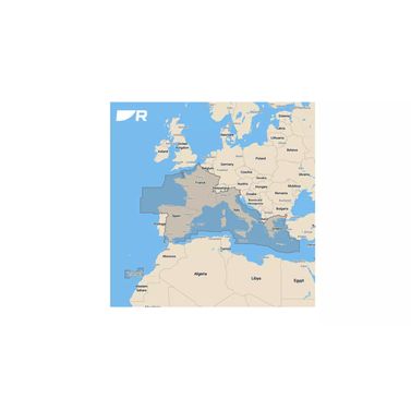 Raymarine LightHouse-kart over Middelhavet