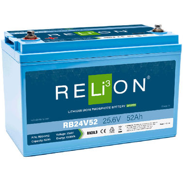 RELiON 25.6V 52Ah RB24V52 LiFePO4 Battery