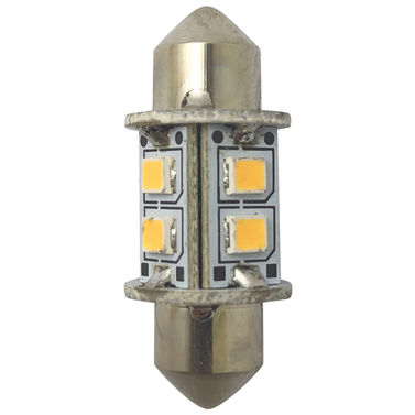 1852 LED pinhole-pære 31mm 10-36vdc 0,8/8W omni - 2-pakning