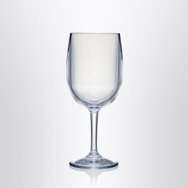 Strahl vinglass i polykarbonat på fot 4-pakning