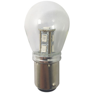 1852 LED-lyhtylamppu BAY15D 10-36Vdc 1,6/15W vihreä - 2 kpl pakkaus