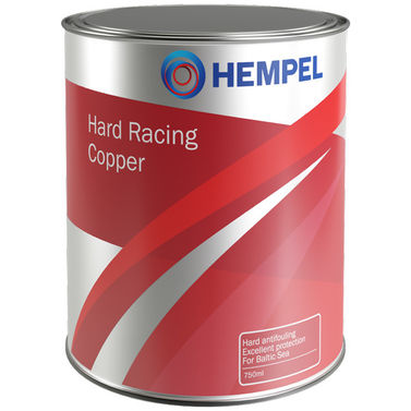 Hempel Hard Racing Copper Kopparbaserad Hård Bottenfärg Röd 0,75L