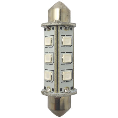 1852 LED-lantern pinol/spollampa 42mm 10-36V 1,2/10W grön - 2 st.
