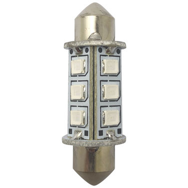 1852 LED-lantern pinol/spollampa 37mm 10-36V 1,2/10W grön - 2 st.