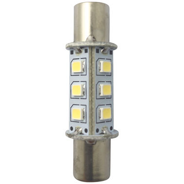 1852 LED lyspære BS43 10-36vdc 1,2/10W 6000K - 2-pakning