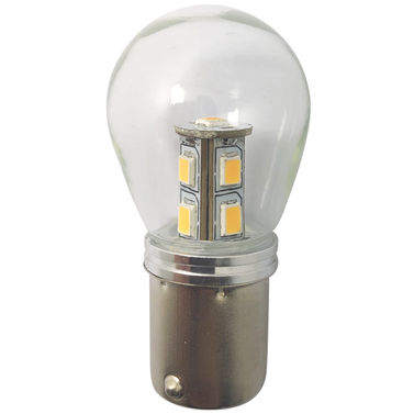 1852 LED-pære Ba15S 10-35Vdc 1,6/15W dimbar - 2-pakning