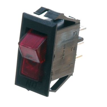 Vippebryter med belysning for elektrisk panel 5A 12V