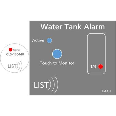 Tankovervåkningsliste for vann 1-sensor