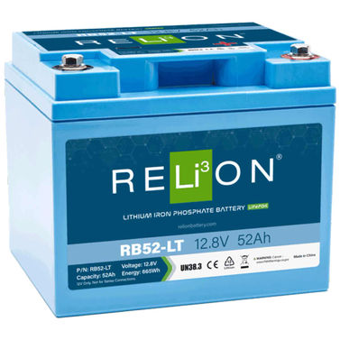 RELiON 12.8V 52Ah RB52-LT LiFePO4 akku