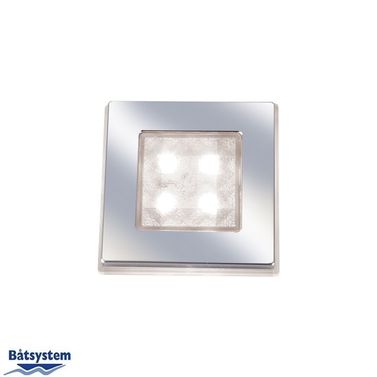 Square 50 SMD LED IP66, Mattkrom, Klart Glas