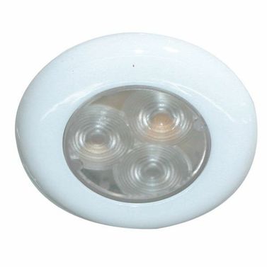 LED-lampe hvit 12 V - hvitt lys, utenpåliggende eller innfelt