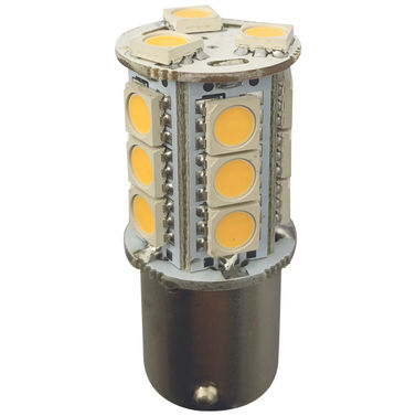 1852 LED-lampa Ba15S, 10-35V 2,4/25W 2700K - 2 st.