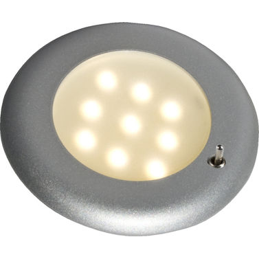 Nova SMD LED m. Strømbryder, Mat Sølv