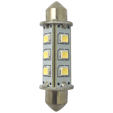 1852 LED lantern pinolpære 42mm 10-36V 1,2/10W 6000K - 2 pak