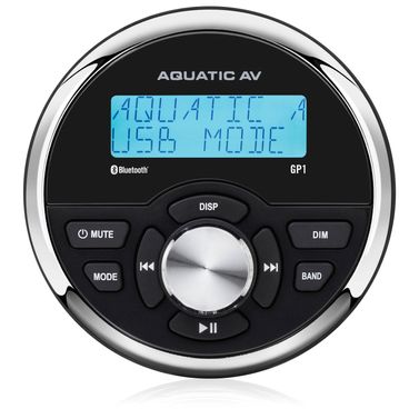 Aquatic AV GP1 Kit, jossa on stereot ja kaiuttimet Musta