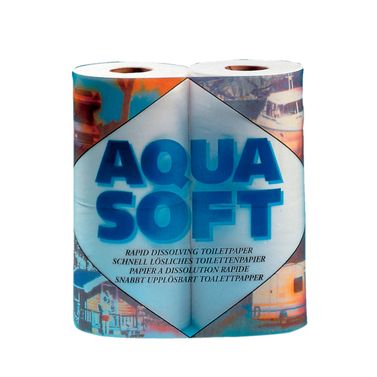 Toalettpapir aqua soft marinetoalett 4pk. lettoppløselig