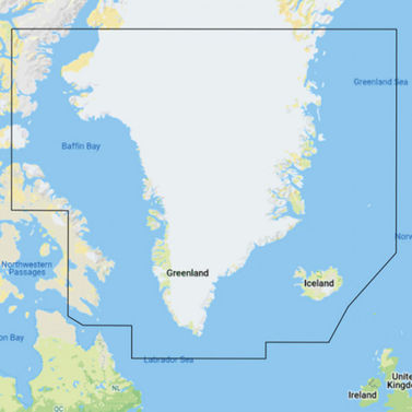 C-Map Y040 Discover, Grönlanti "vain karttaplotterin oston yhteydessä".