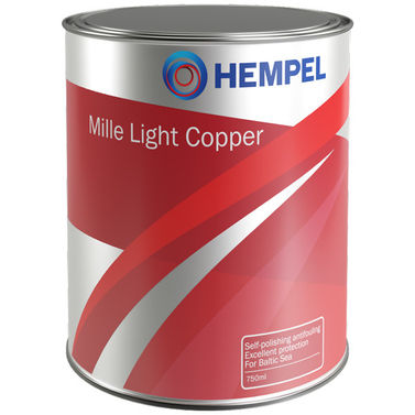 Hempel Mille Light Copper Självpolerande Kopparbaserad Bottenfärg "Souvenirs Blue" Blå 0,75L