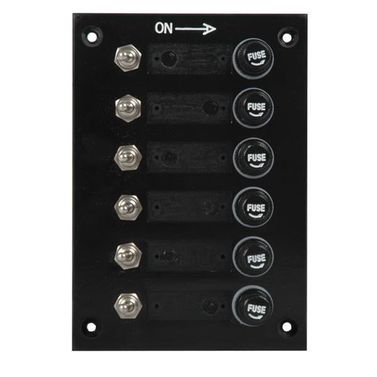 Elektrisk panel med 6 kontakter, 12V