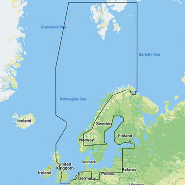 C-map Y050 Discover, Skandinavia Lowrancelle, Simradille ja B&amp;G:lle.