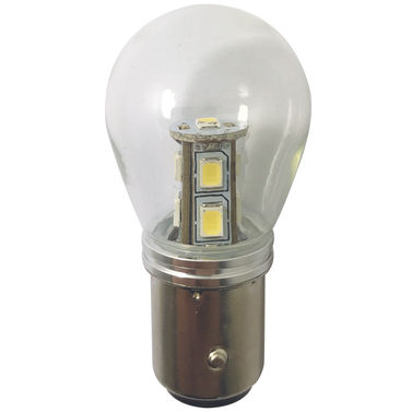 1852 LED lyspære BAY15D 10-36Vdc 1,6/15W 6000K - 2-pakning