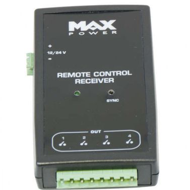 Max power mottagare till trådlös fjärrkontroll