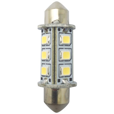 1852 LED-lantern pinol/spollampa 37mm 10-36V 1,2/10W 6000K - 2 st.
