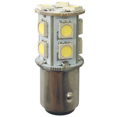 1852 LED lyspære BAY15D Ø19x43mm 10-35V 2,2/20W - 2-pakning