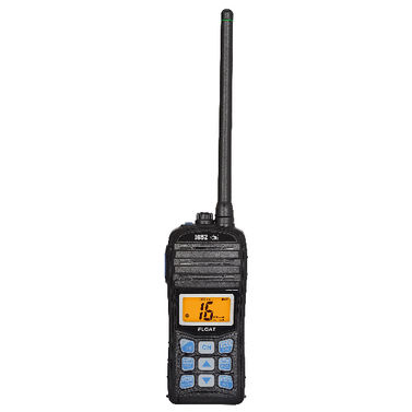 1852 VHF-radio VT35M, kelluva, IPX7, 5W w/board laturi