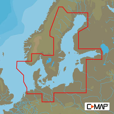 C-Map D299 Max 4-D, Danmark for Raymarine