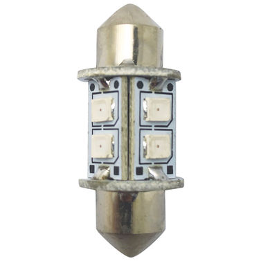 1852 LED pinol/spollampa 31mm 10-35V 0,8/8W röd - 2 st.