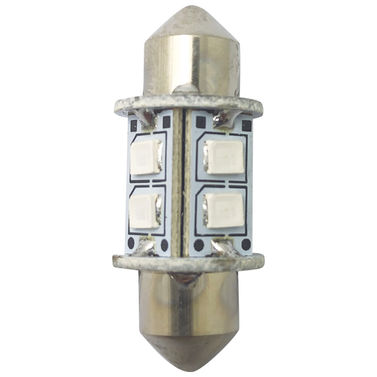 1852 LED pinol/spollampa 31mm 10-35V 0,8/8W grön - 2 st.