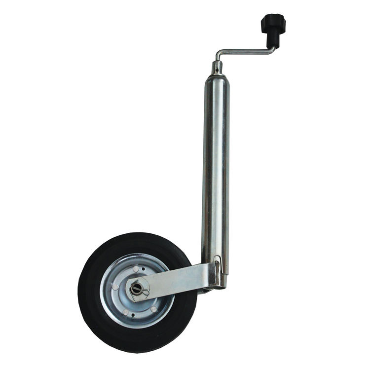 Støttehjul med helstøpt gummihjul 150 kg
