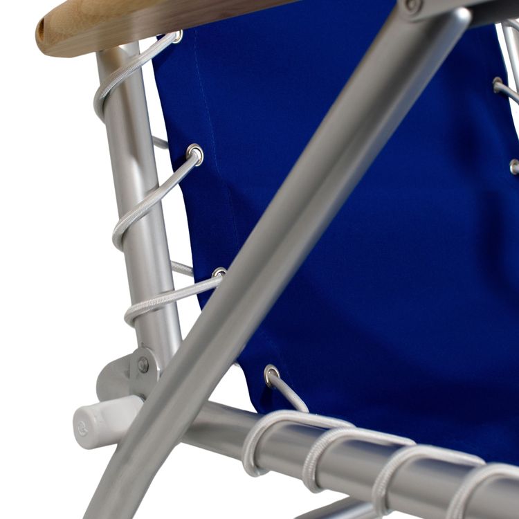 Forma Däcksstol M150 Blå, Bambuarmstöd