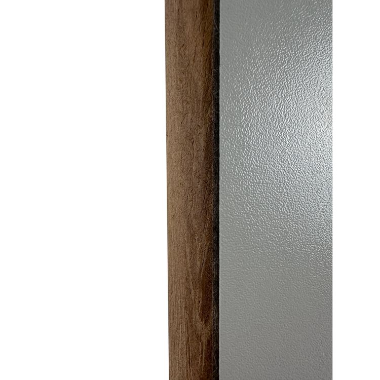Forma Bordplade Hvid med teaktræskant, 66x112cm