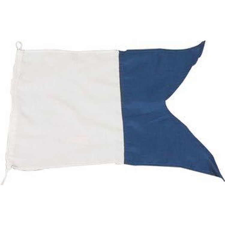 Internationalt signalflag Dykkerflag A 30x45cm