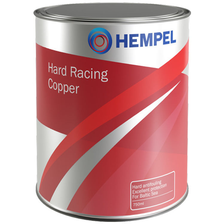 Hempel Hard Racing Copper Kopparbaserad Hård Bottenfärg Röd 0,75L
