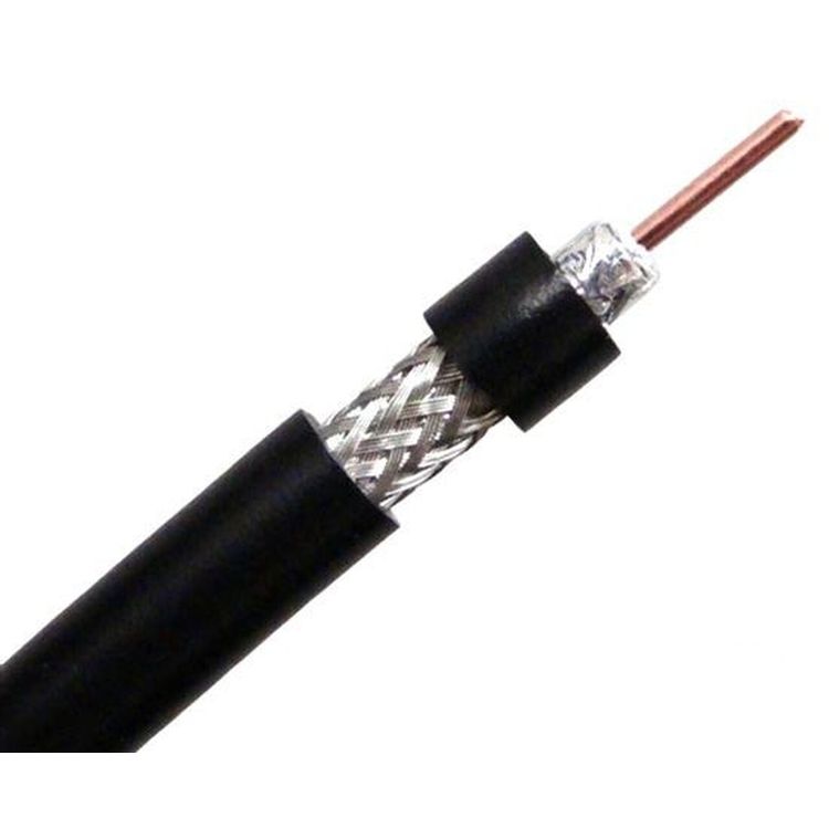 1852 VHF-kabel RG58 superlavt tap, svart 6mm, 100m