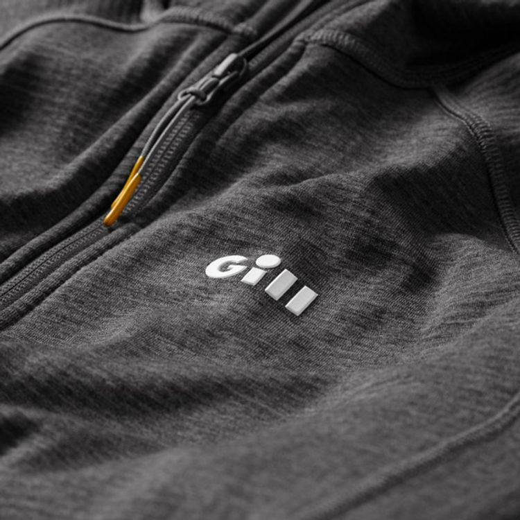 Gill 1101 Dart hoodie fleece grå