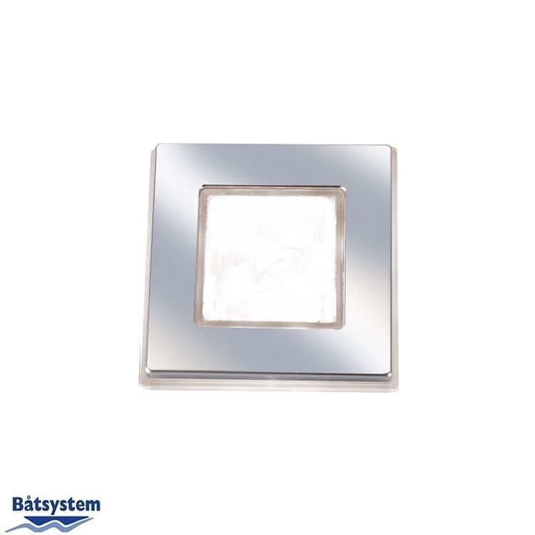 Square 50 SMD LED IP66, Opal Glas, Mat Krom