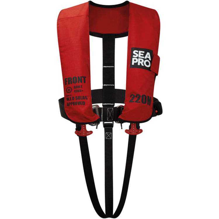 Seapro 220n solas vest red med harness