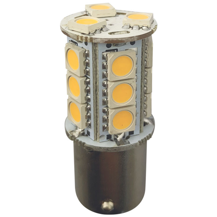 1852 LED-lamppu Ba15S,10-35V 2,4/25W 2700K - 2 kpl/pakkaus