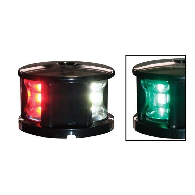 Lalizas LED 3-farvet Lanterne 12-15vdc Sort 2nm