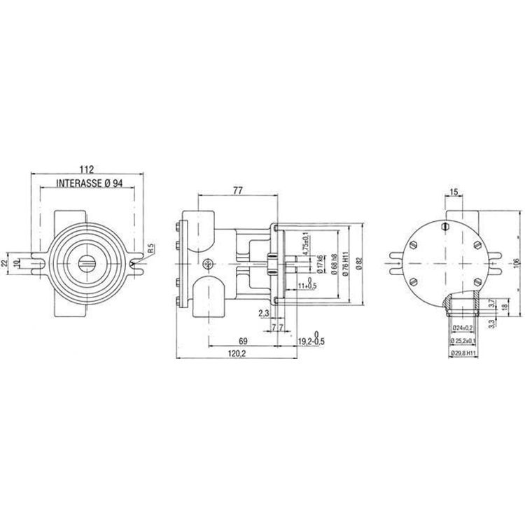 Ancor Impellerpumpe for Motor ST163