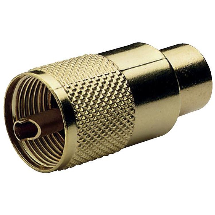Glomex VHF Kontakt t/ 10mm Kabel Guldpläterad