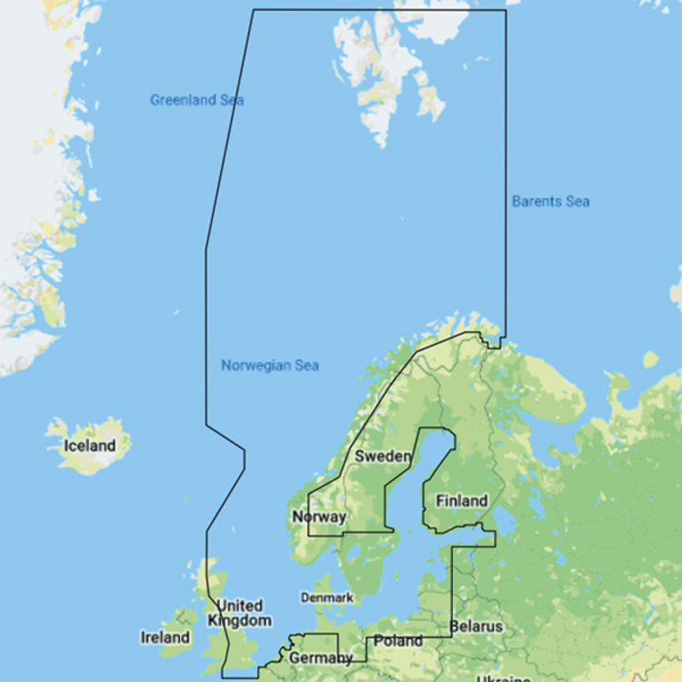 C-map Y050 Discover, Skandinavia for Lowrance, Simrad og B&G