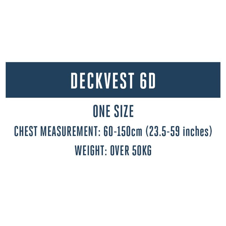 Spinlock Deckvest 6D Offshore Uppblåsbar Flytväst Svart