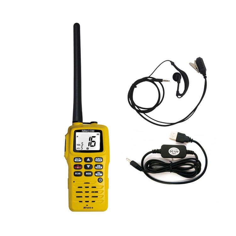 Bærbar VHF RT411 USB/220/MIC