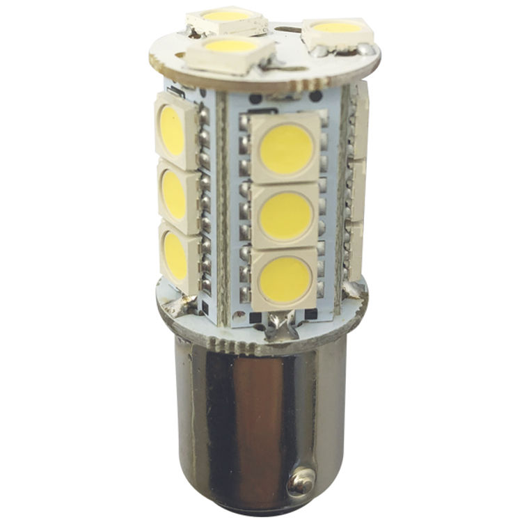 1852 LED lyspære BAY15D Ø23x55mm 10-36V 3,2/25W, 2-pakning